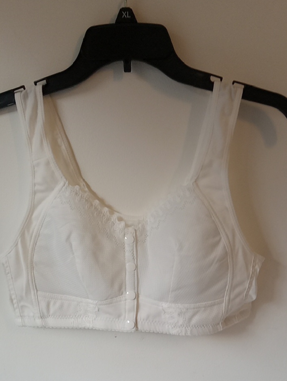 Front-Closure White Bra